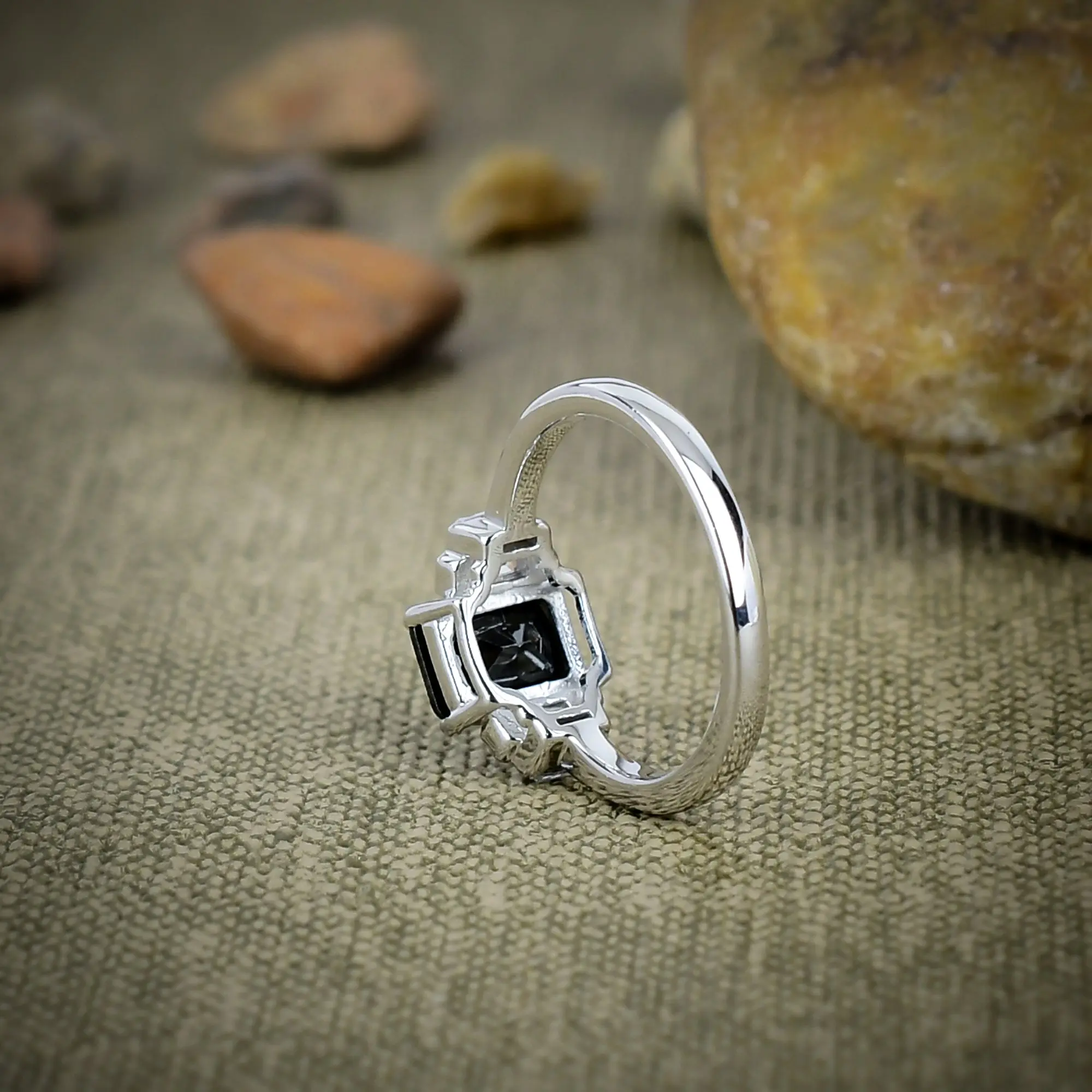 Black Spinel Ring