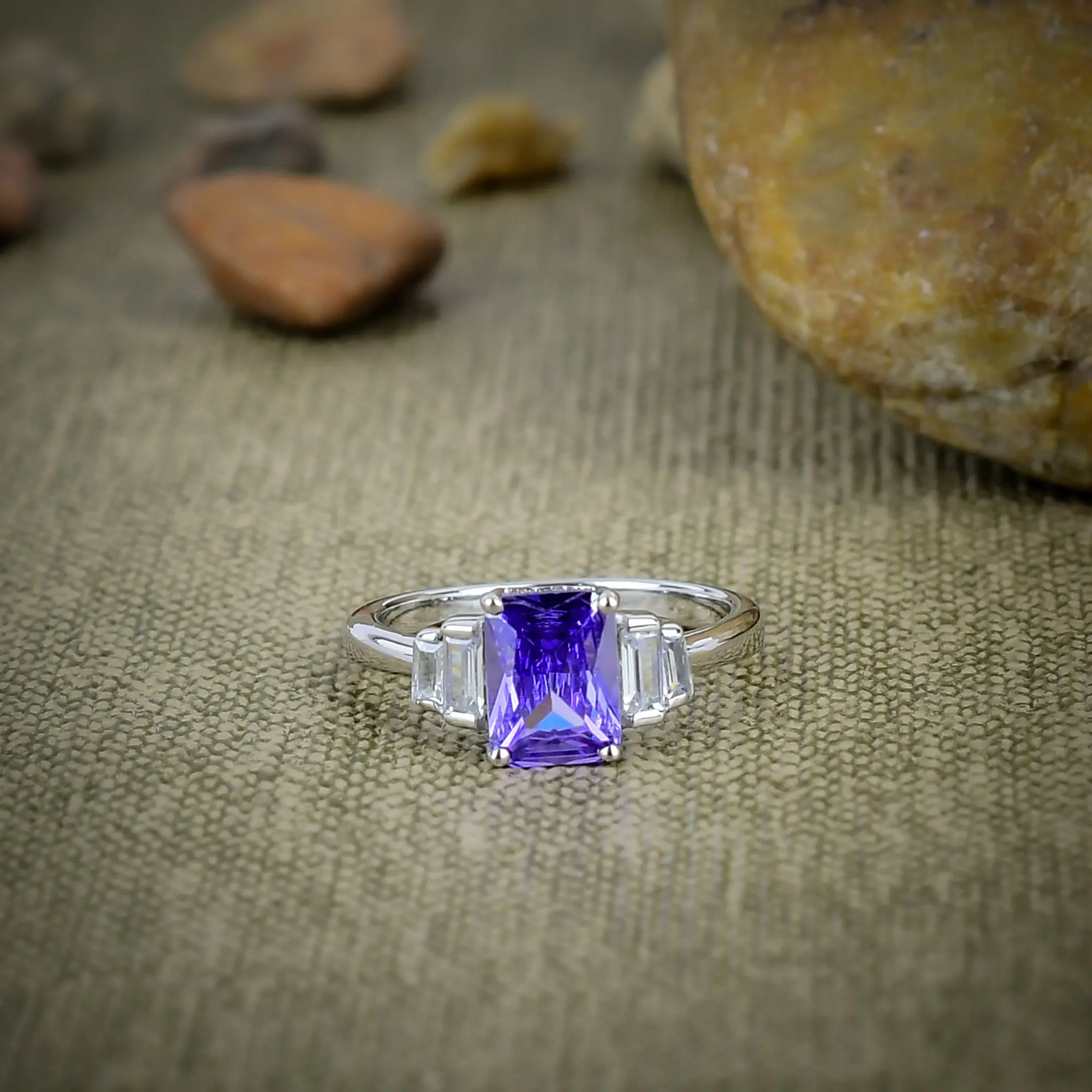 Tanzanite Quartz Ring