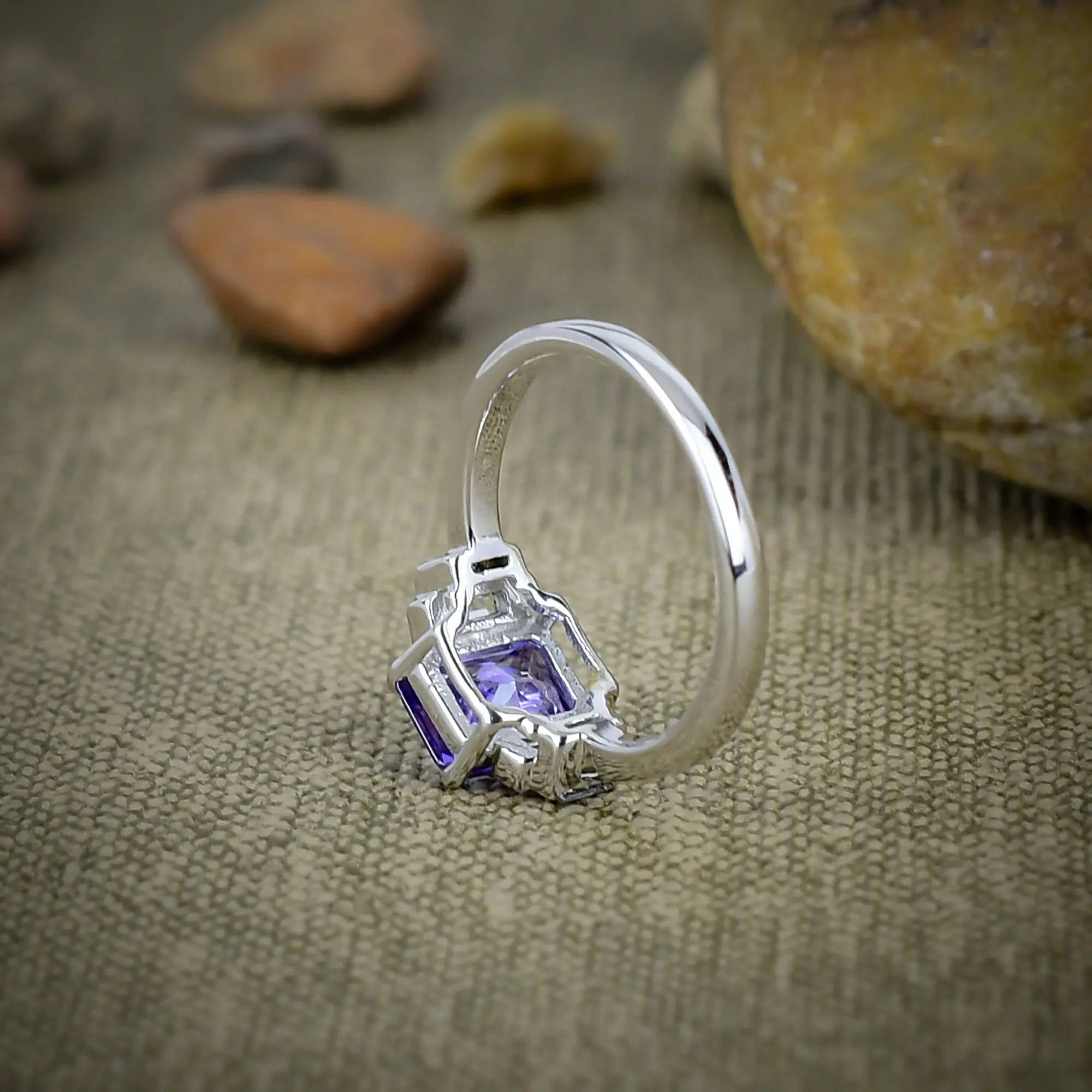 Tanzanite Quartz Ring