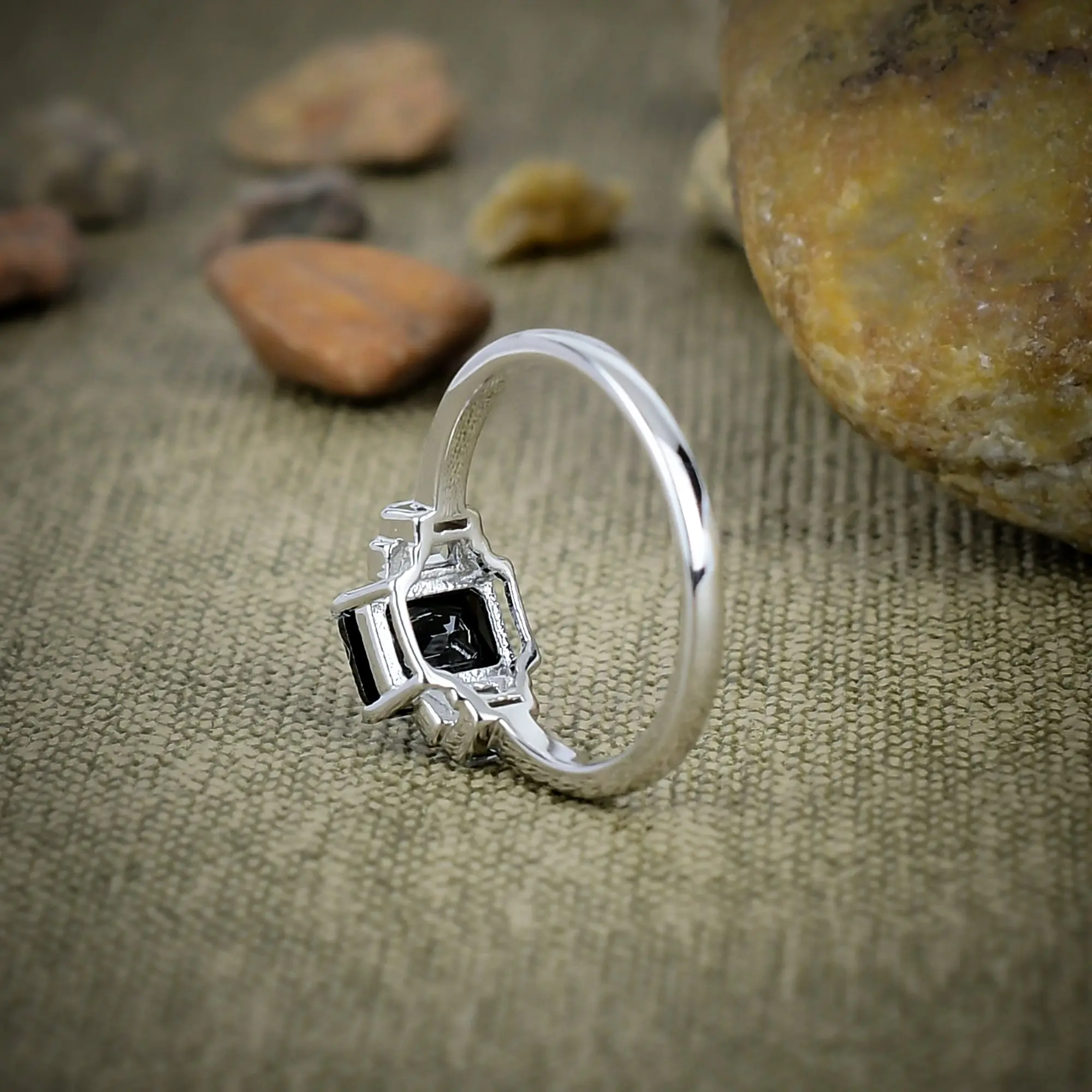 Black Spinel Ring
