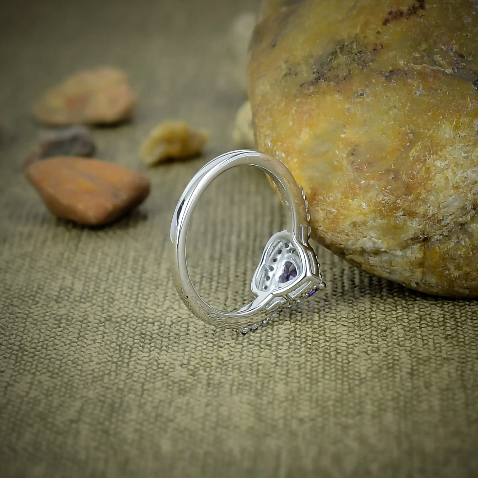 Tanzanite Quartz Ring