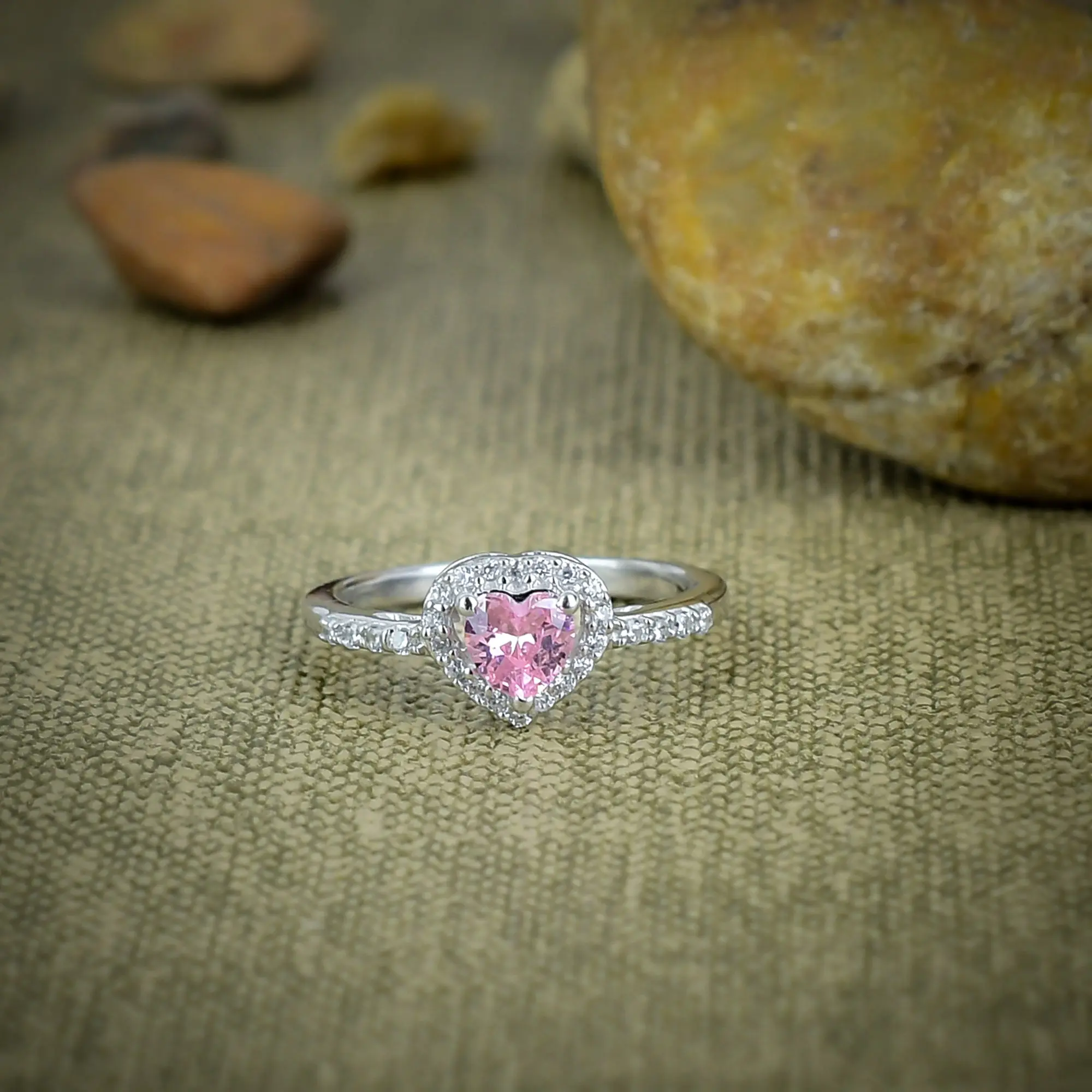Pink Kunzite Ring