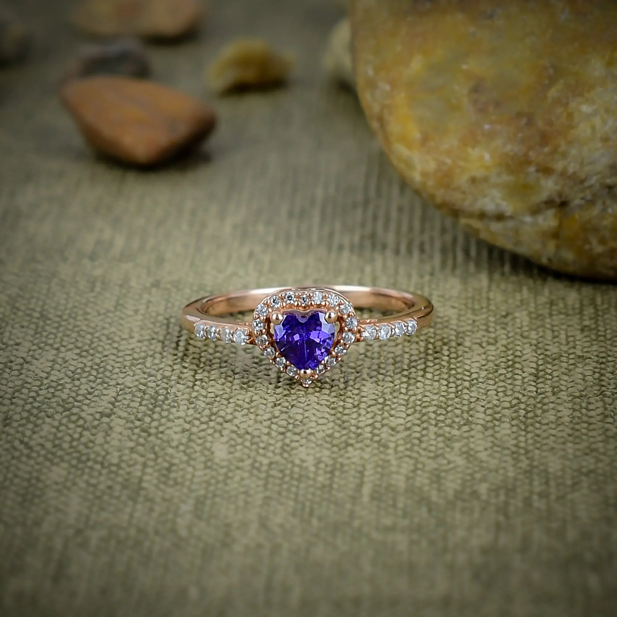 Tanzanite Quartz Ring