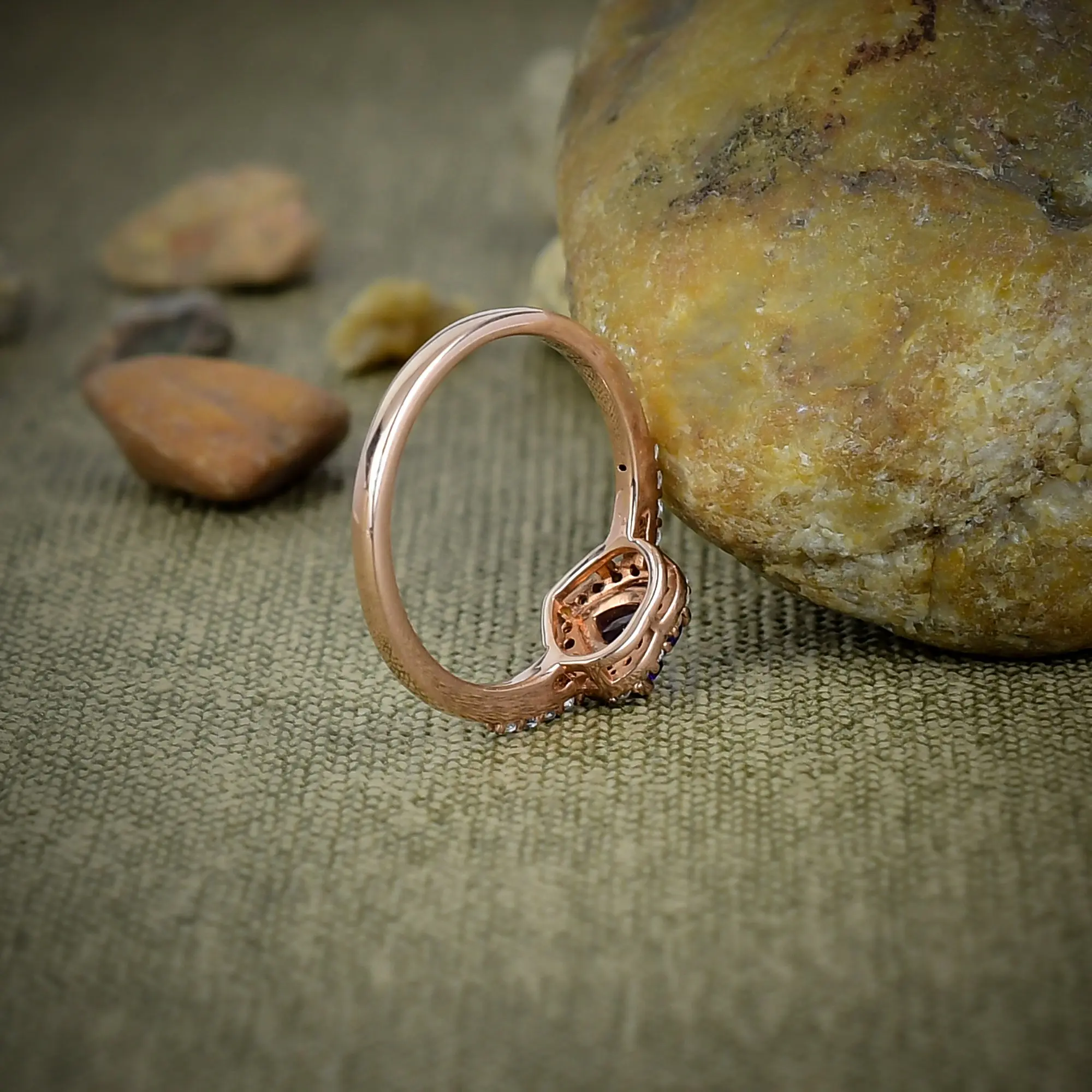 Tanzanite Quartz Ring