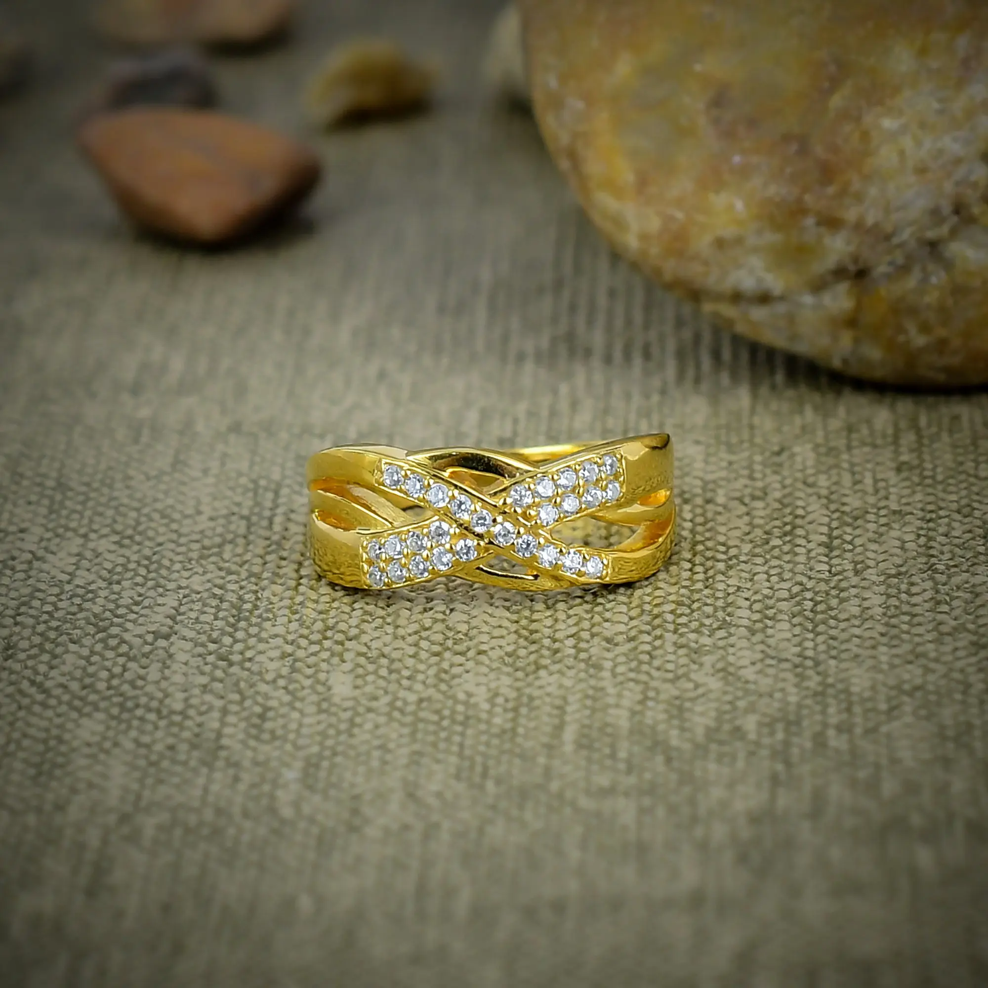 White Zirconia Ring