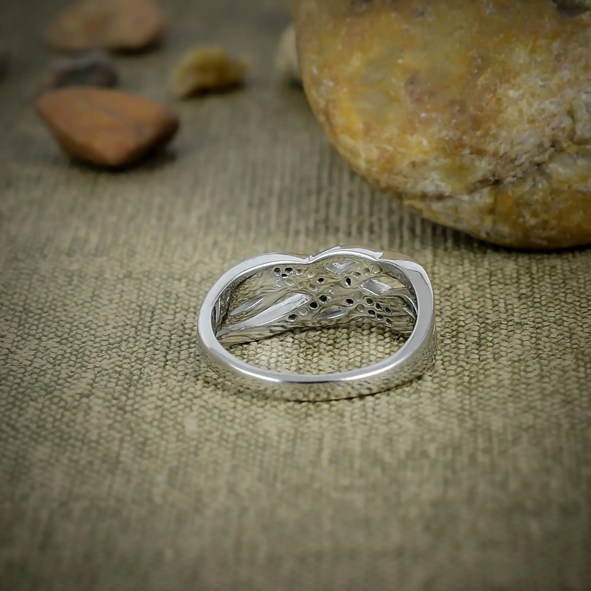White Zirconia Ring