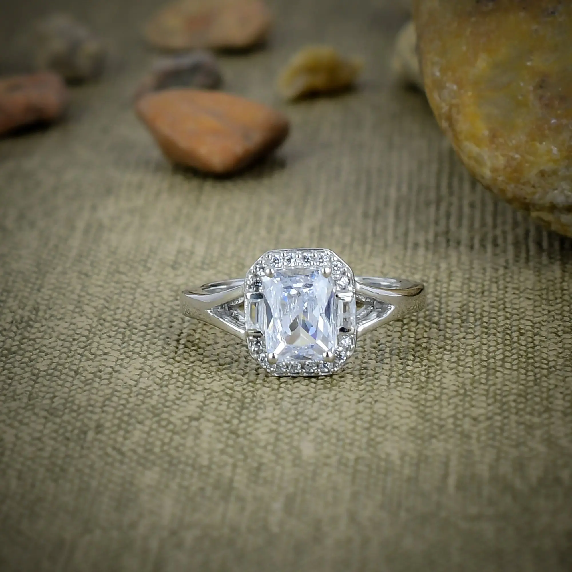 White Topaz Ring
