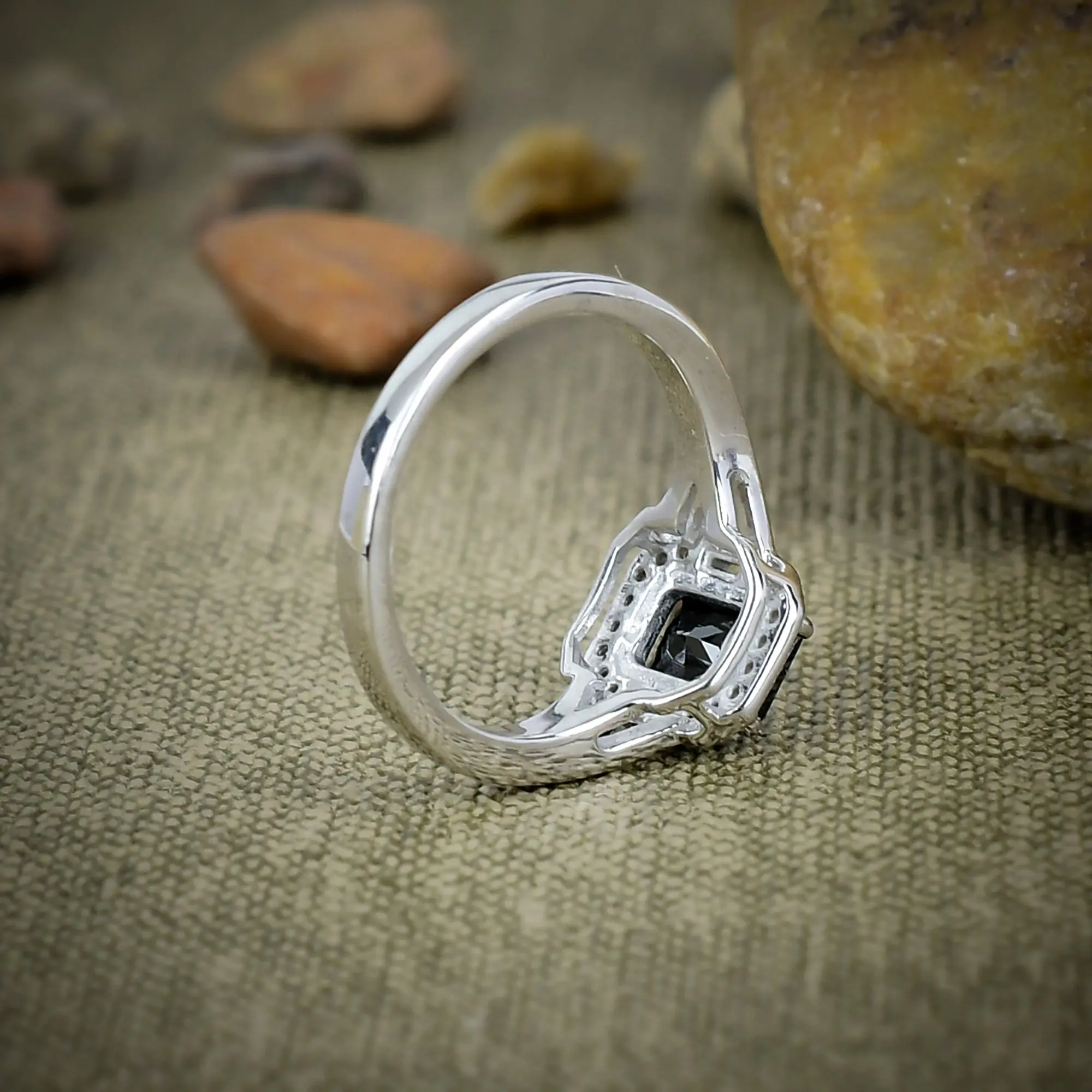 Black Spinel Ring