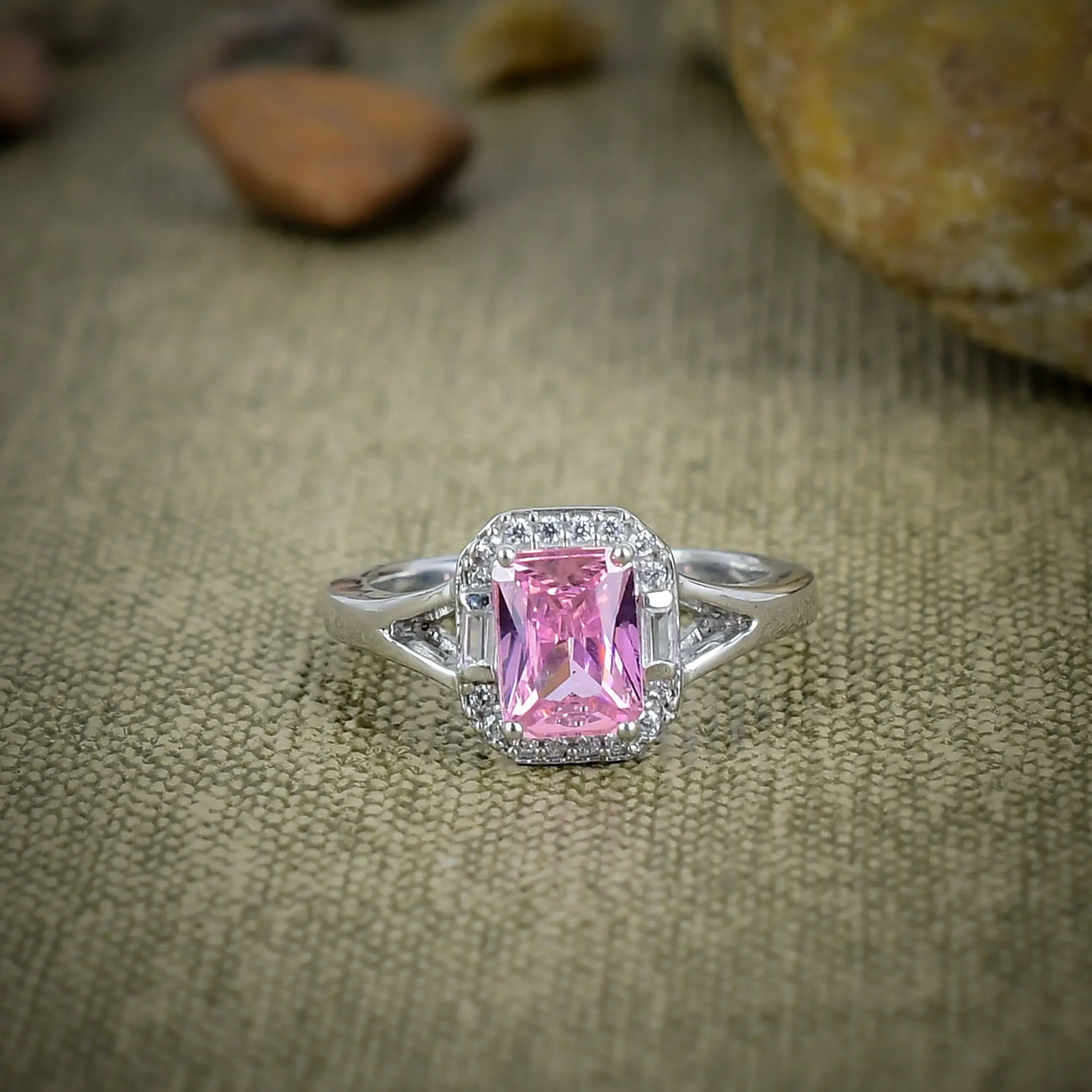 Pink Kunzite Ring