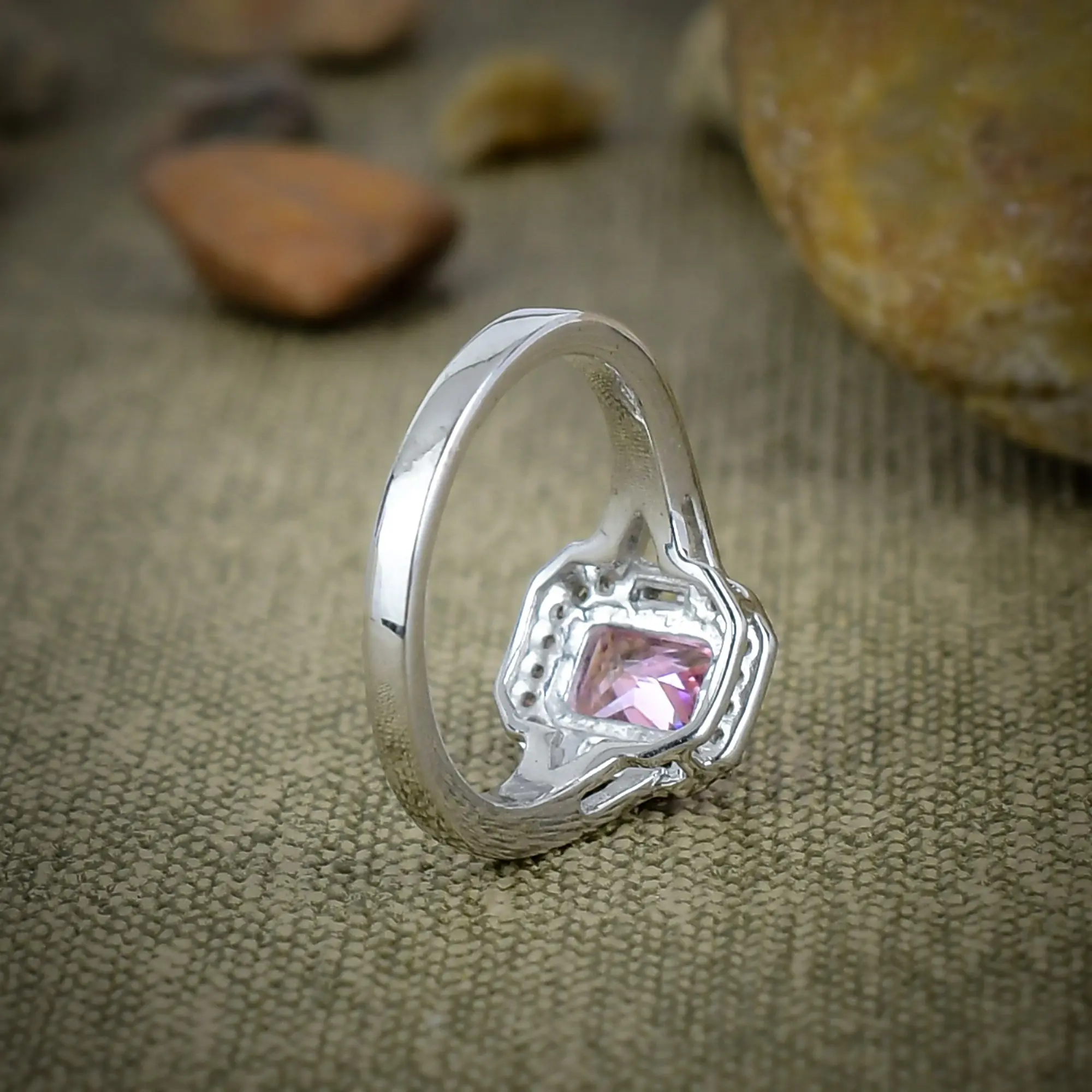 Pink Kunzite Ring
