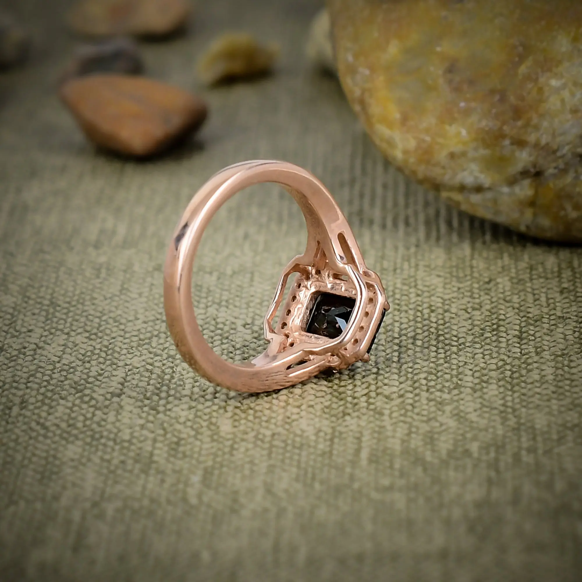 Black Spinel Ring