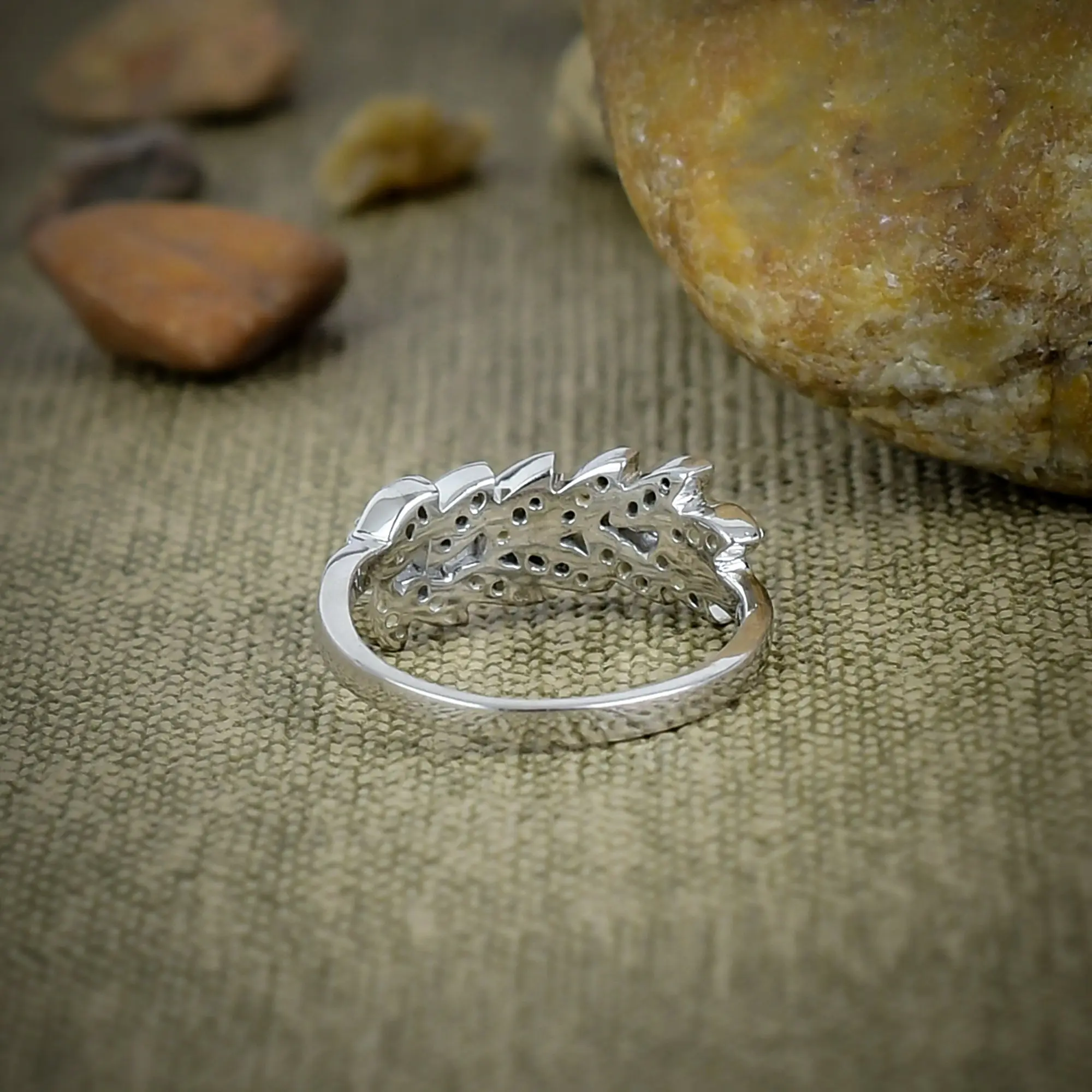 White Zirconia Ring