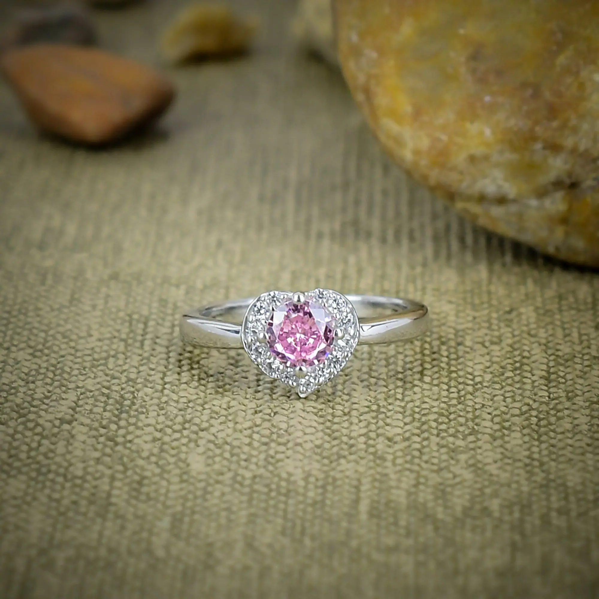 Pink Kunzite Ring