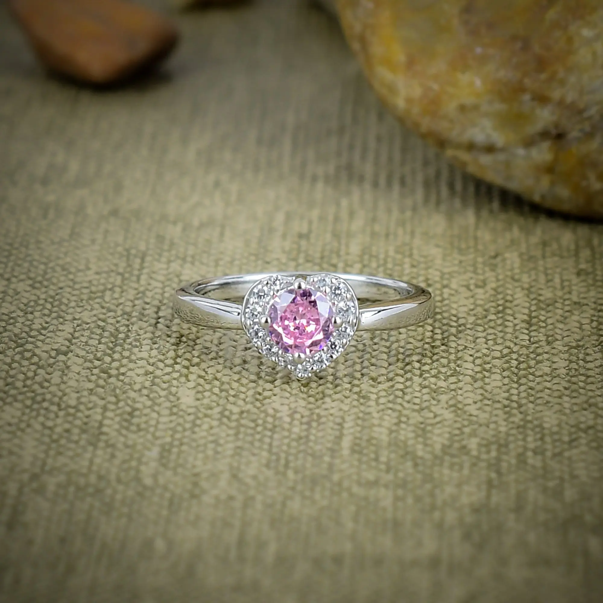 Pink Kunzite Ring