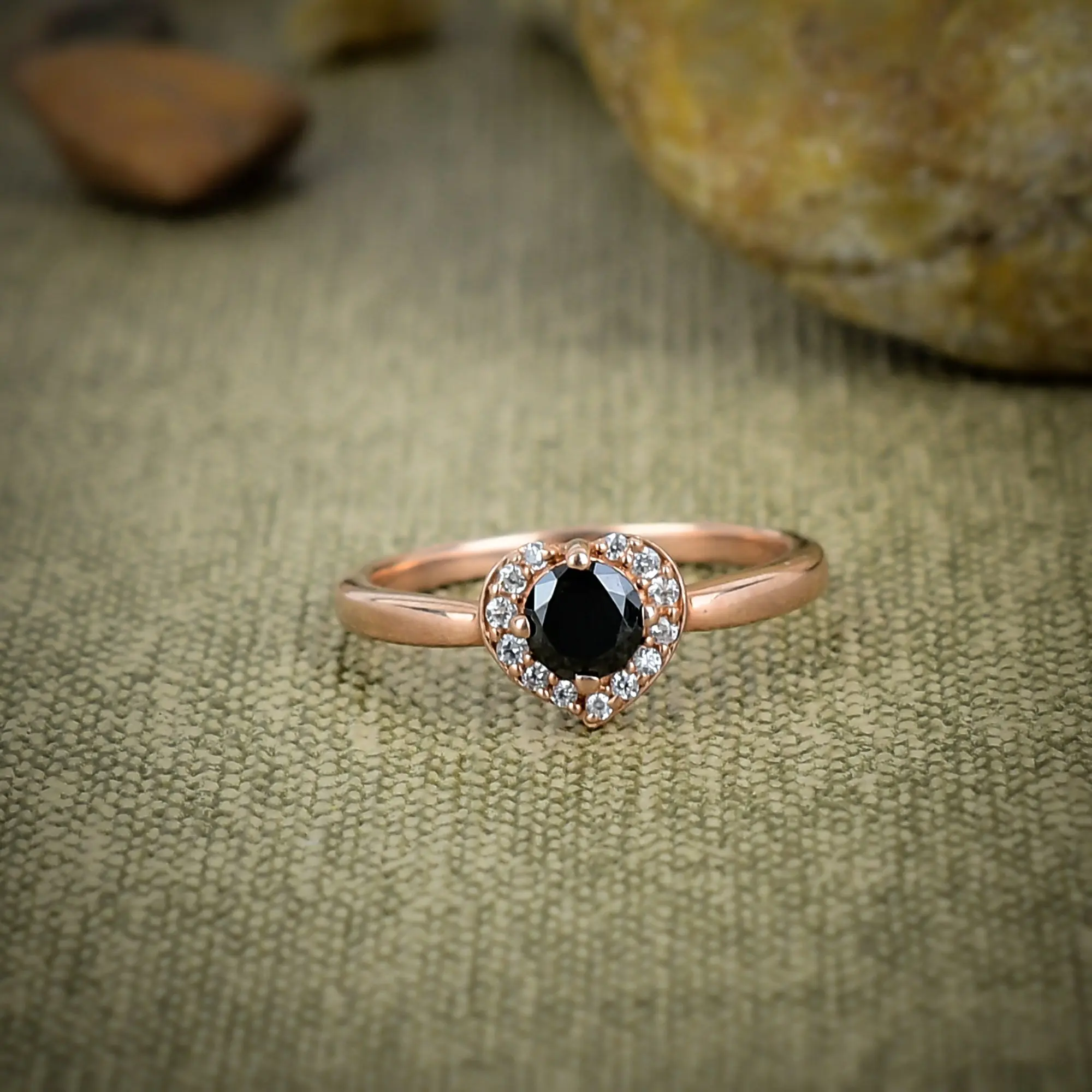 Black Spinel Ring