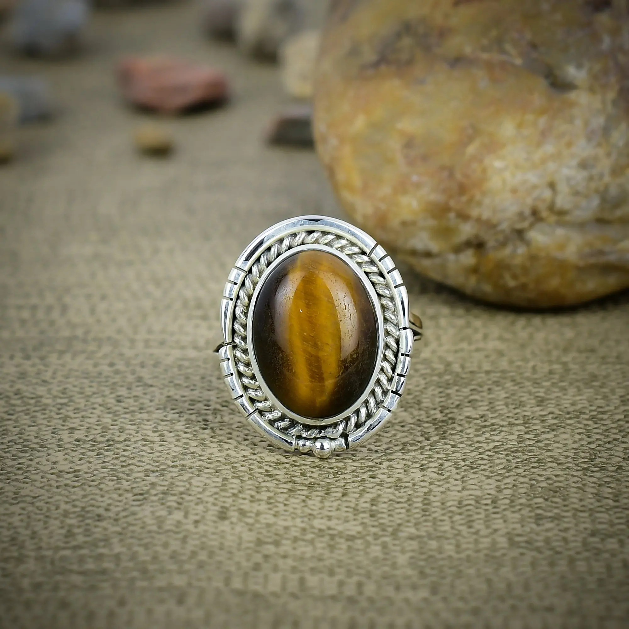 Tiger's Eye Ring