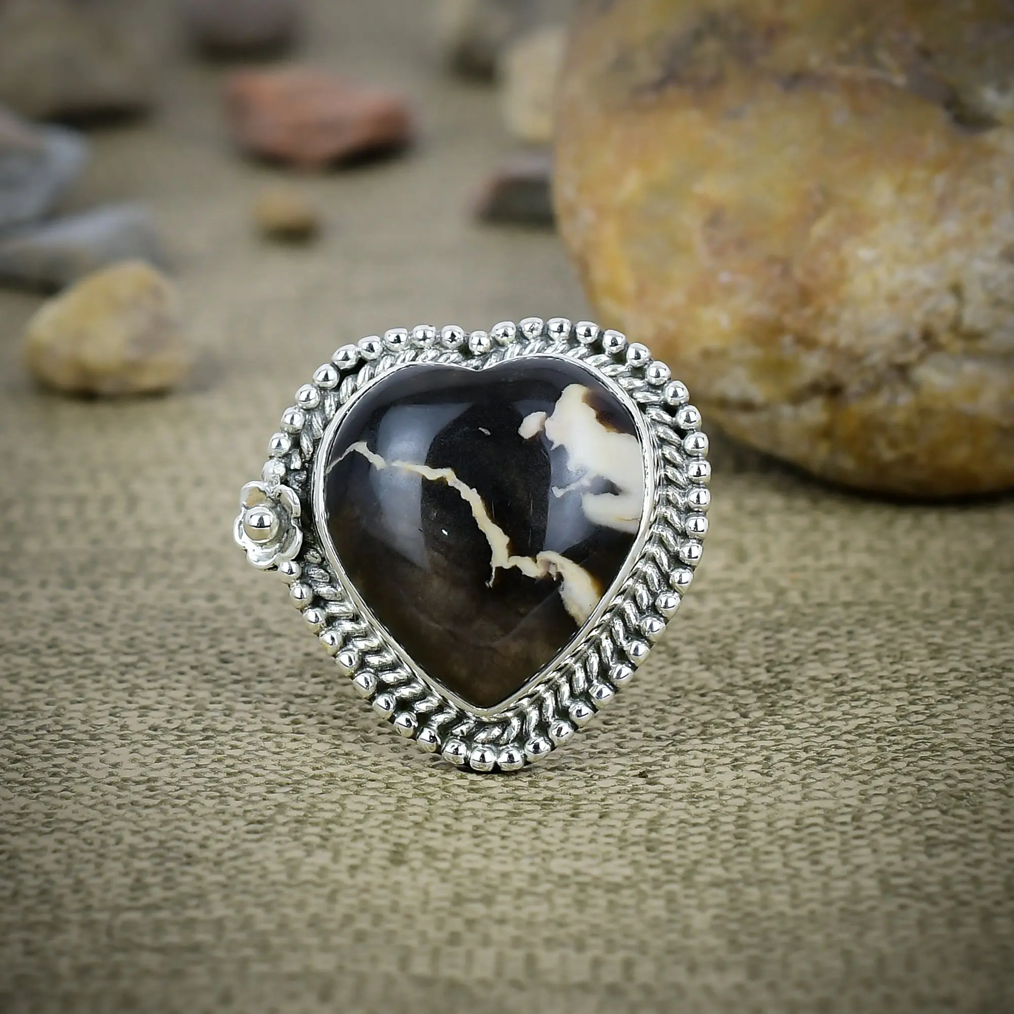 Peanut Wood Jasper Ring