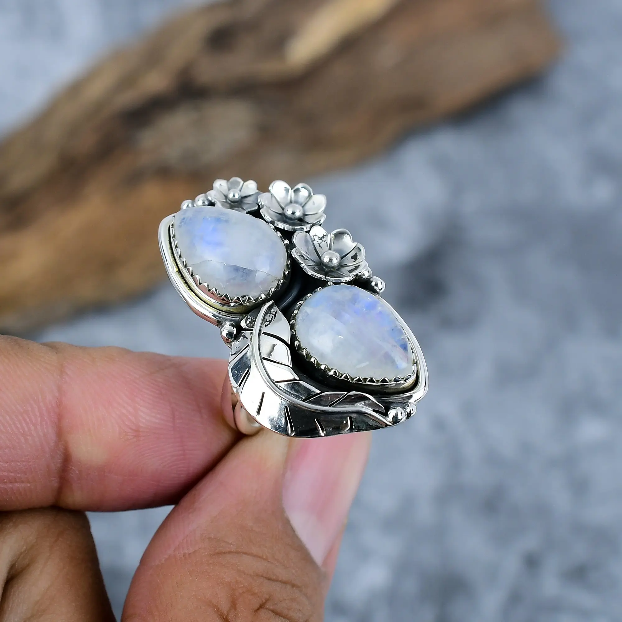 Moon Stone Ring