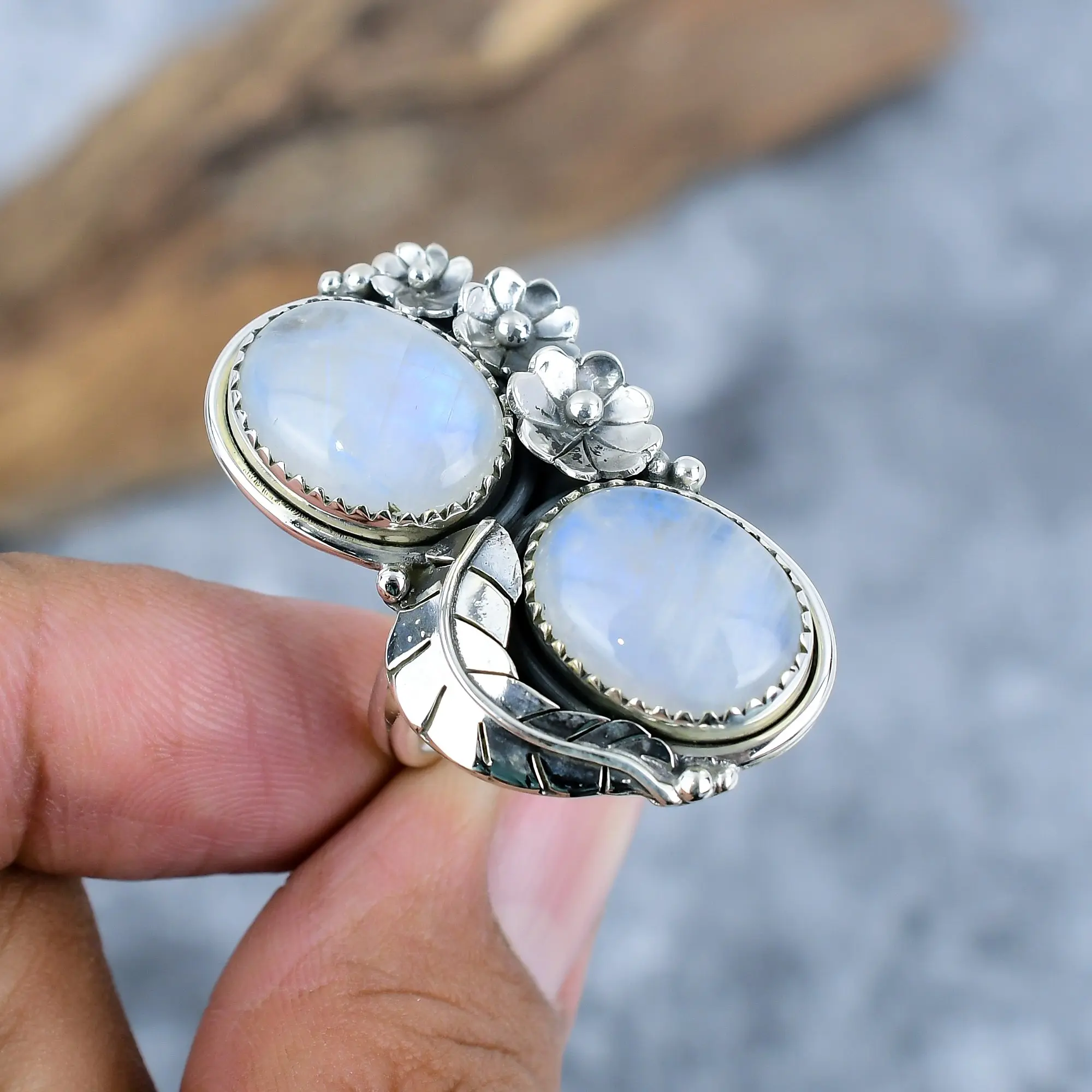 Moon Stone Ring