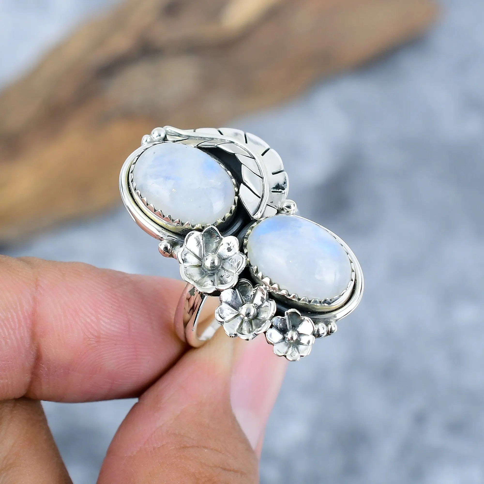 Moon Stone Ring