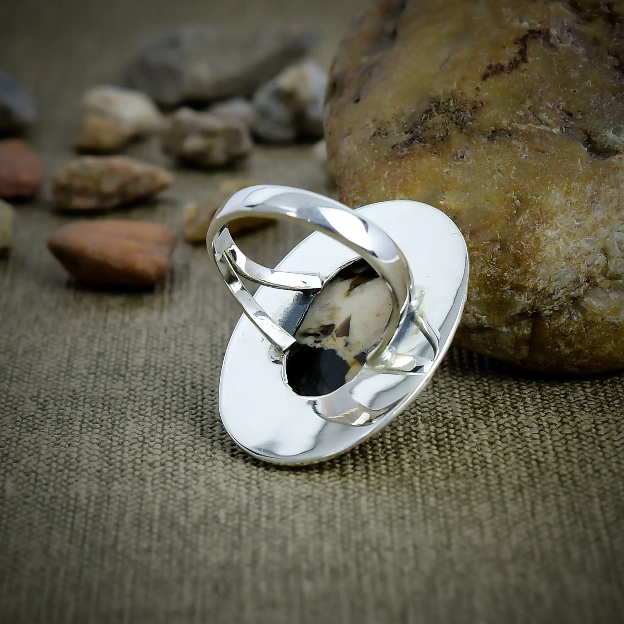 Peanut Wood Jasper Ring