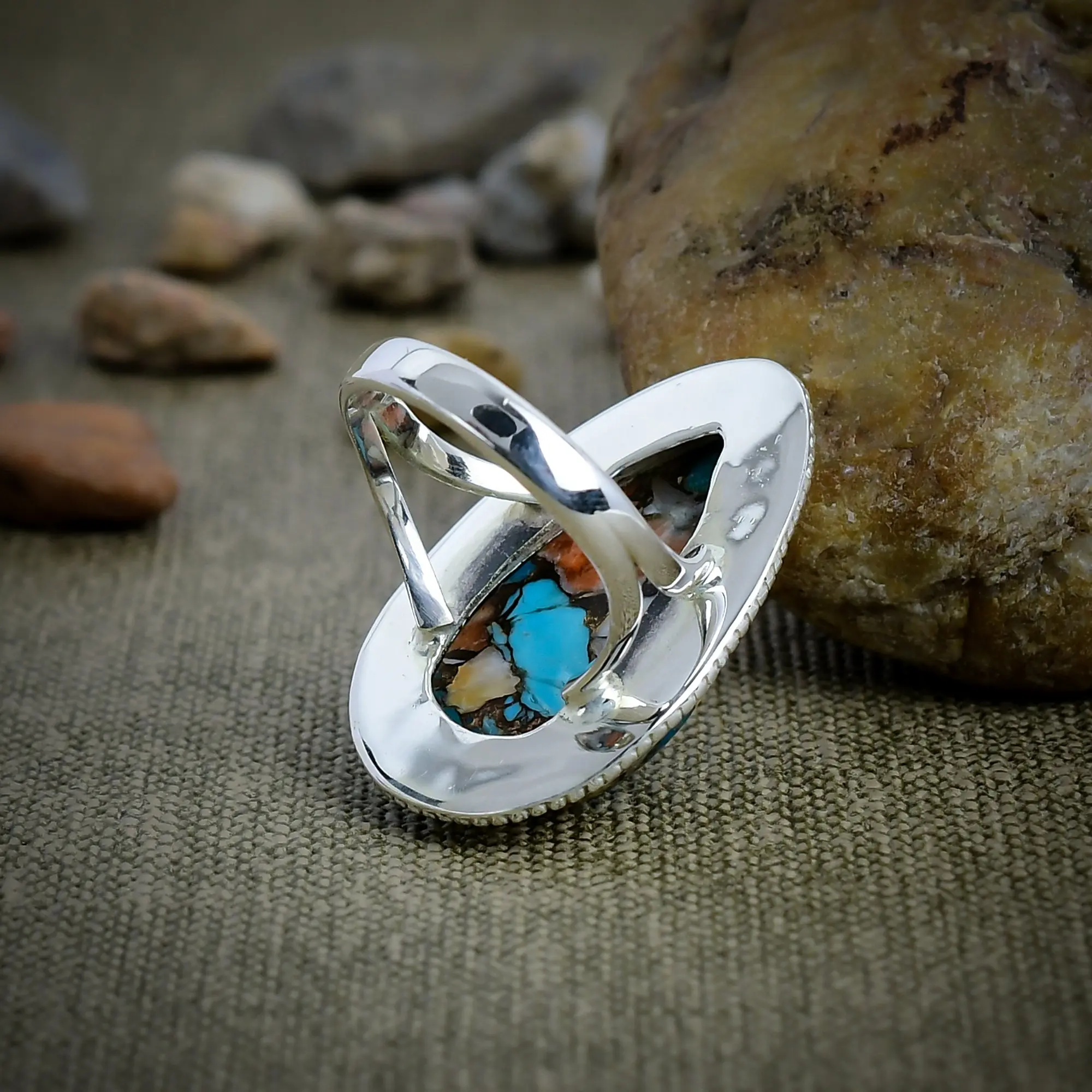 Oyster Turquoise Ring