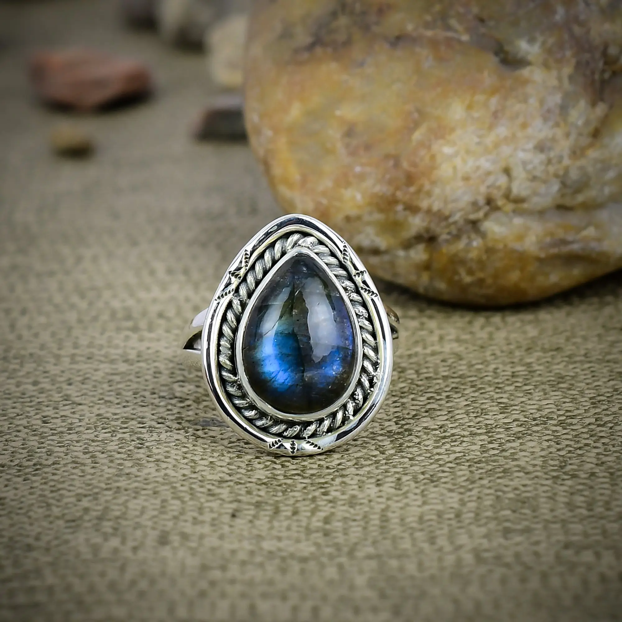 Labradorite Ring