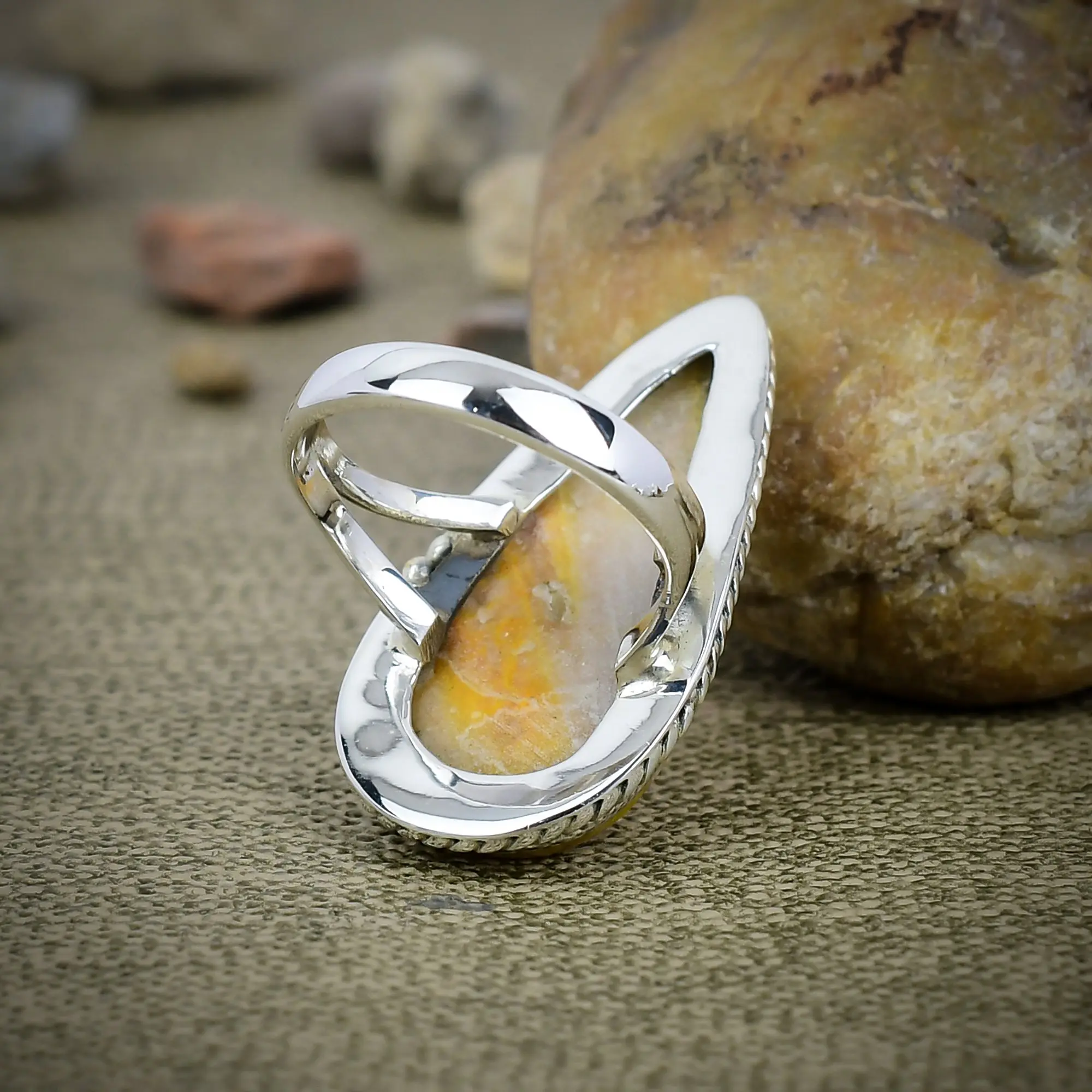 Bumblebee Jasper Ring