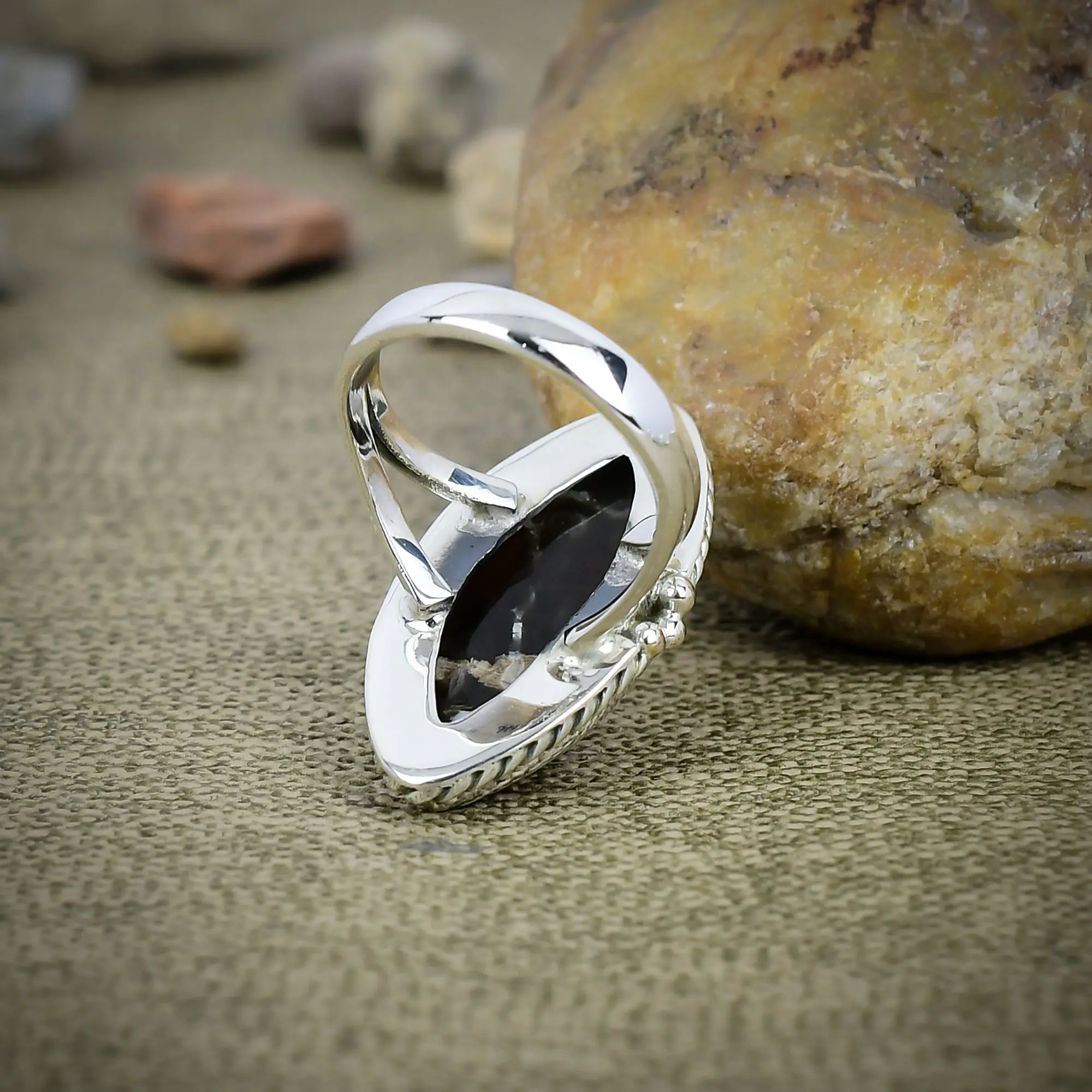 Peanut Wood Jasper Ring