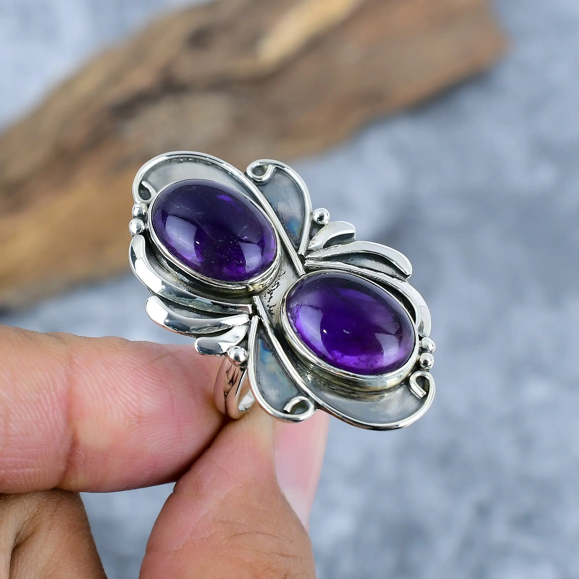 Sage Amethyst Ring