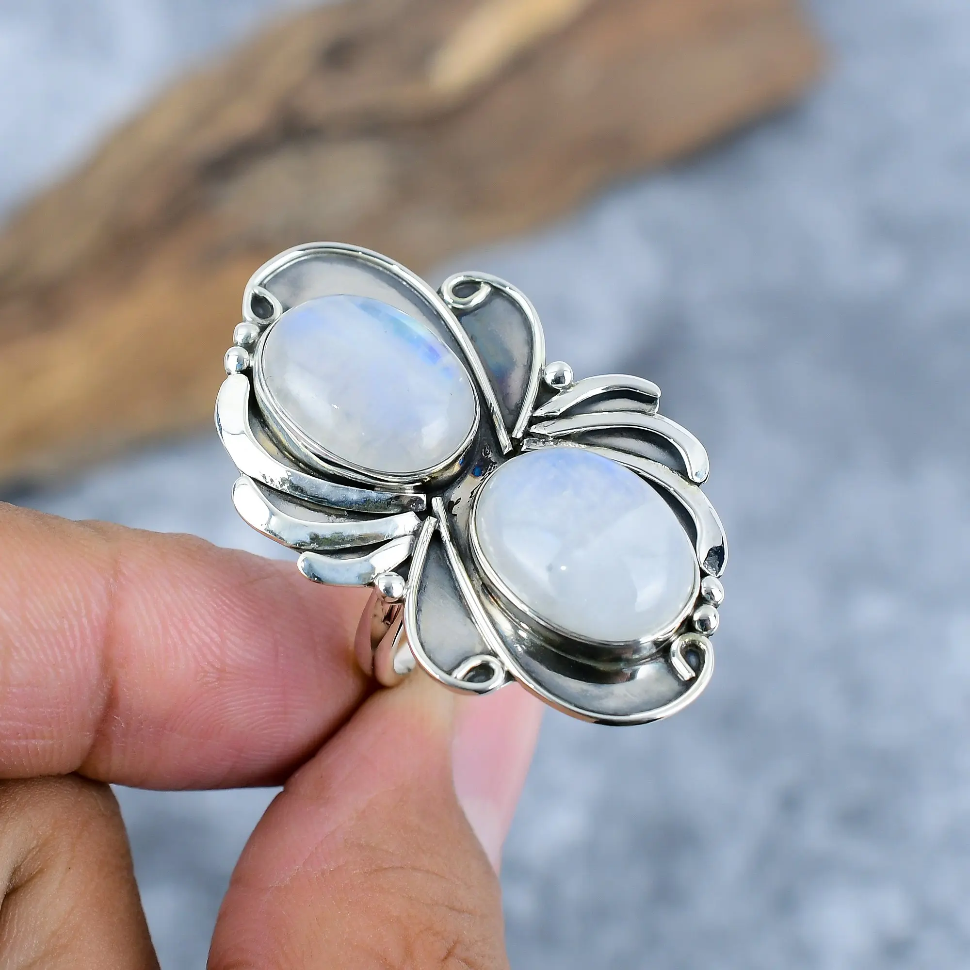 Moon Stone Ring