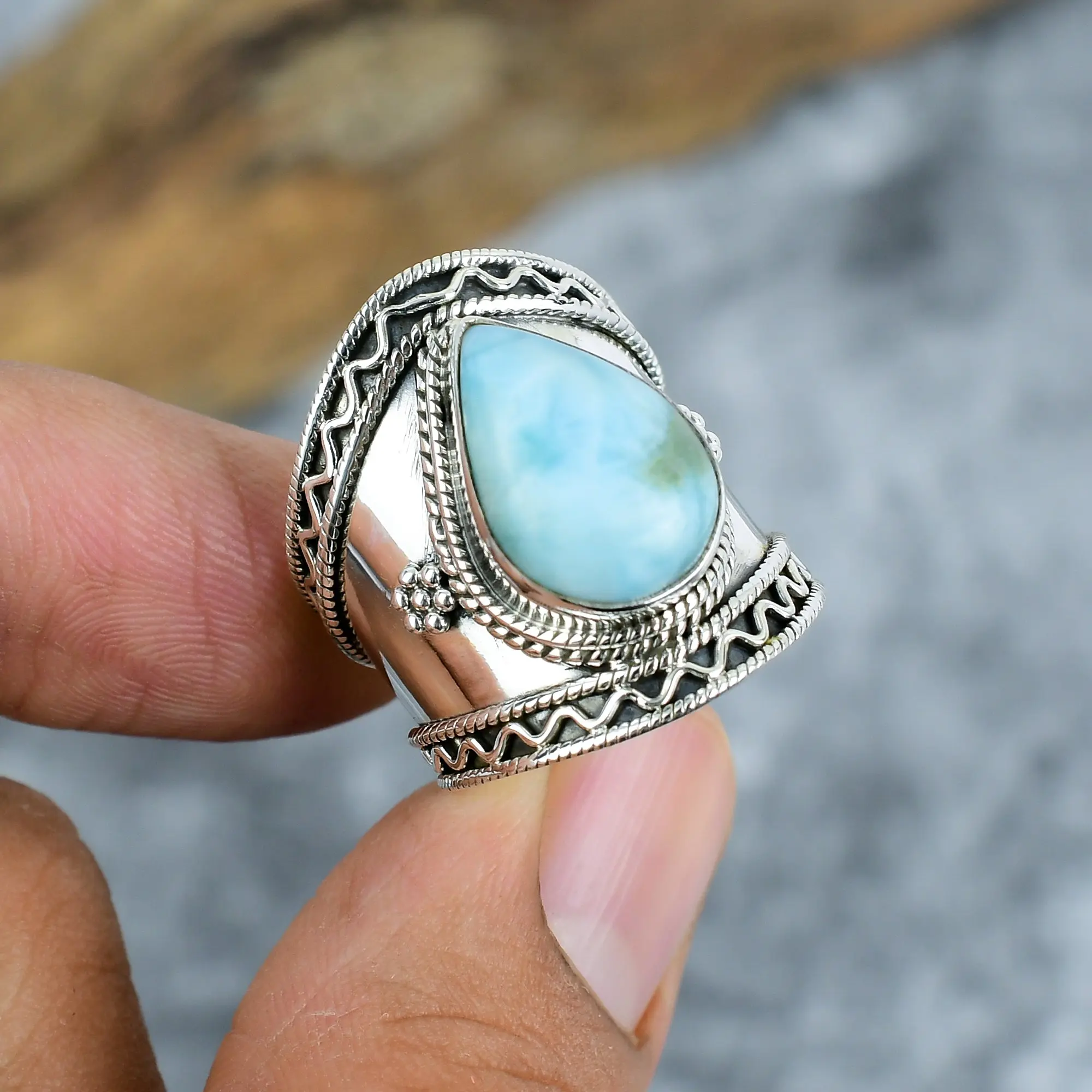 Larimar Ring
