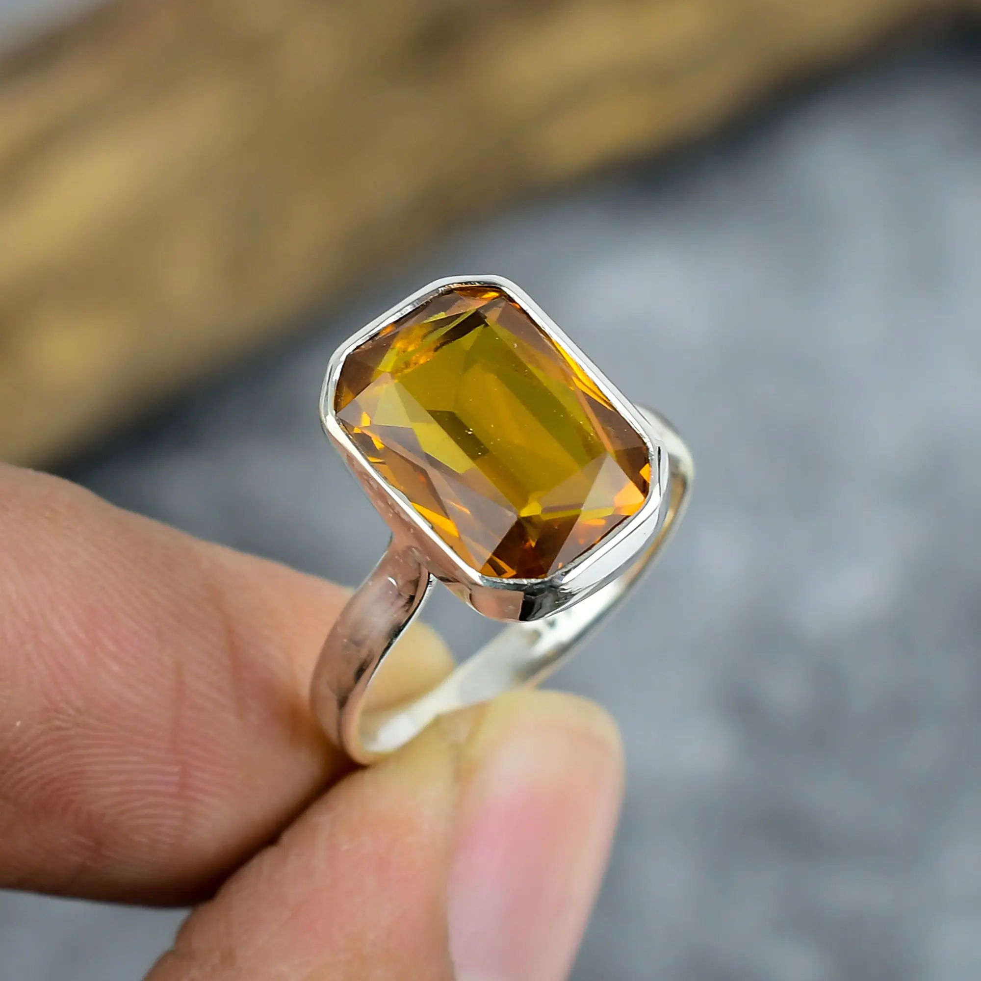 Honey Topaz Ring