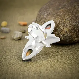 Natural Spiny Oyster Turquoise Statement Ring in 925 Sterling Silver