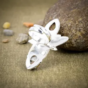 Natural Oyster Turquoise Bezel Statement Ring in 925 Sterling Silver