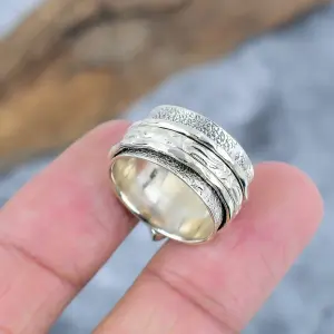 Nakshmart 925 Sterling Silver Lab Created Garnet Statement Ring