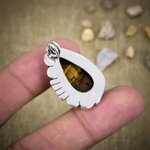 Natural Malingano Jasper 925 Sterling Silver Statement Ring