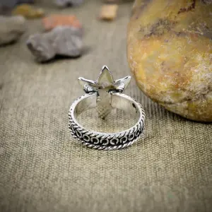 Nakshmart Natural Sleeping Turquoise 925 Silver Statement Ring