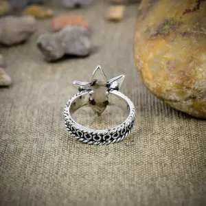 Natural Pyrite In Turquoise 925 Sterling Silver Statement Ring