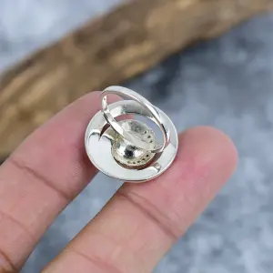 Natural River Pearl Statement Ring in 925 Sterling Silver
