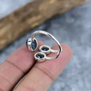 Natural Pietersite Statement Ring in 925 Sterling Silver Bezel