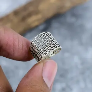 Nakshmart Heritage 925 Sterling Silver Traditional Statement Ring