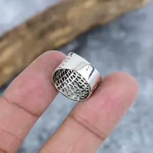 Nakshmart Heritage 925 Sterling Silver Traditional Statement Ring