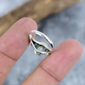 Natural Blue Topaz Bezel Set 925 Sterling Silver Statement Ring