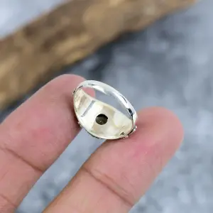 Smoky Topaz 925 Sterling Silver Bezel Statement Ring by Nakshmart
