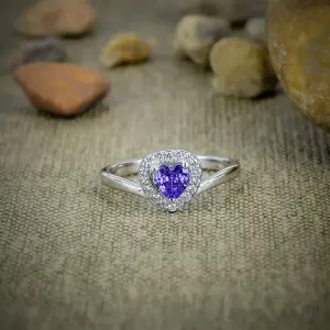 Nakshmart Tanzanite Quartz Statement Ring in 925 Sterling Silver