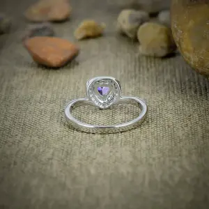 Nakshmart Tanzanite Quartz Statement Ring in 925 Sterling Silver