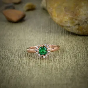 Chrome Diopside 925 Sterling Silver Bezel Set Statement Ring