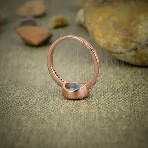 Nakshmart 925 Sterling Silver Evil Eye Statement Ring